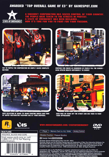 State Of Emergency Playstation 2