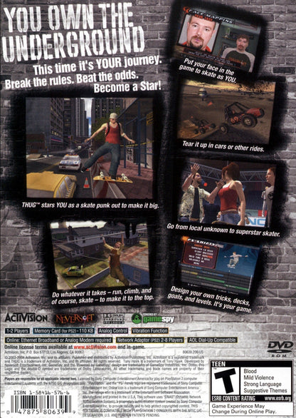 Tony Hawk Underground Playstation 2