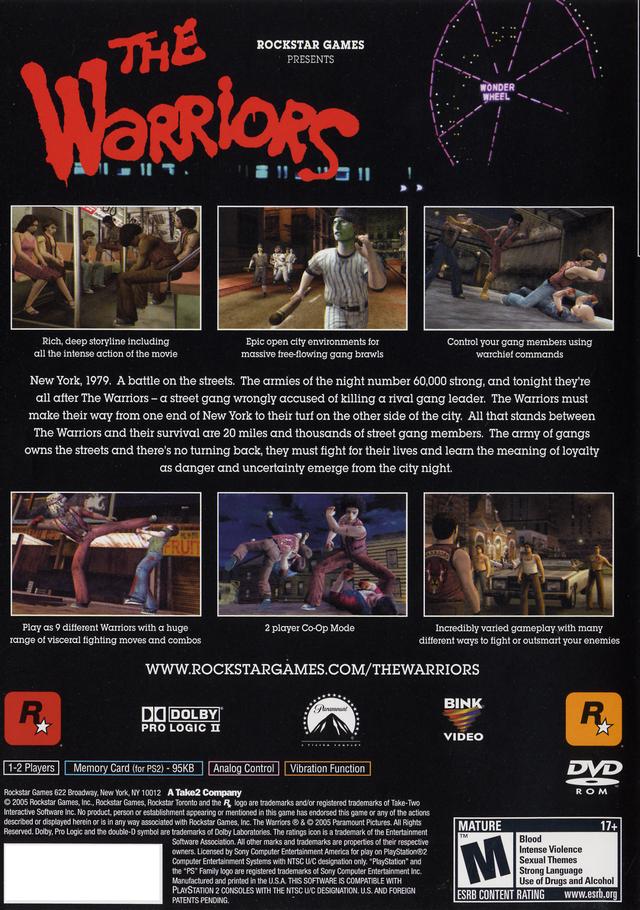 The Warriors Playstation 2