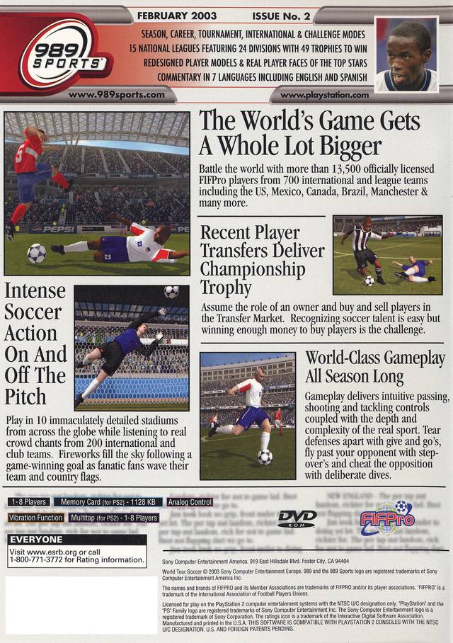 World Tour Soccer 2003 Playstation 2