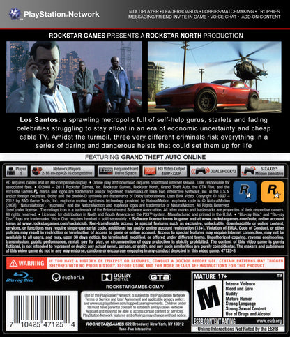 Grand Theft Auto V Playstation 3
