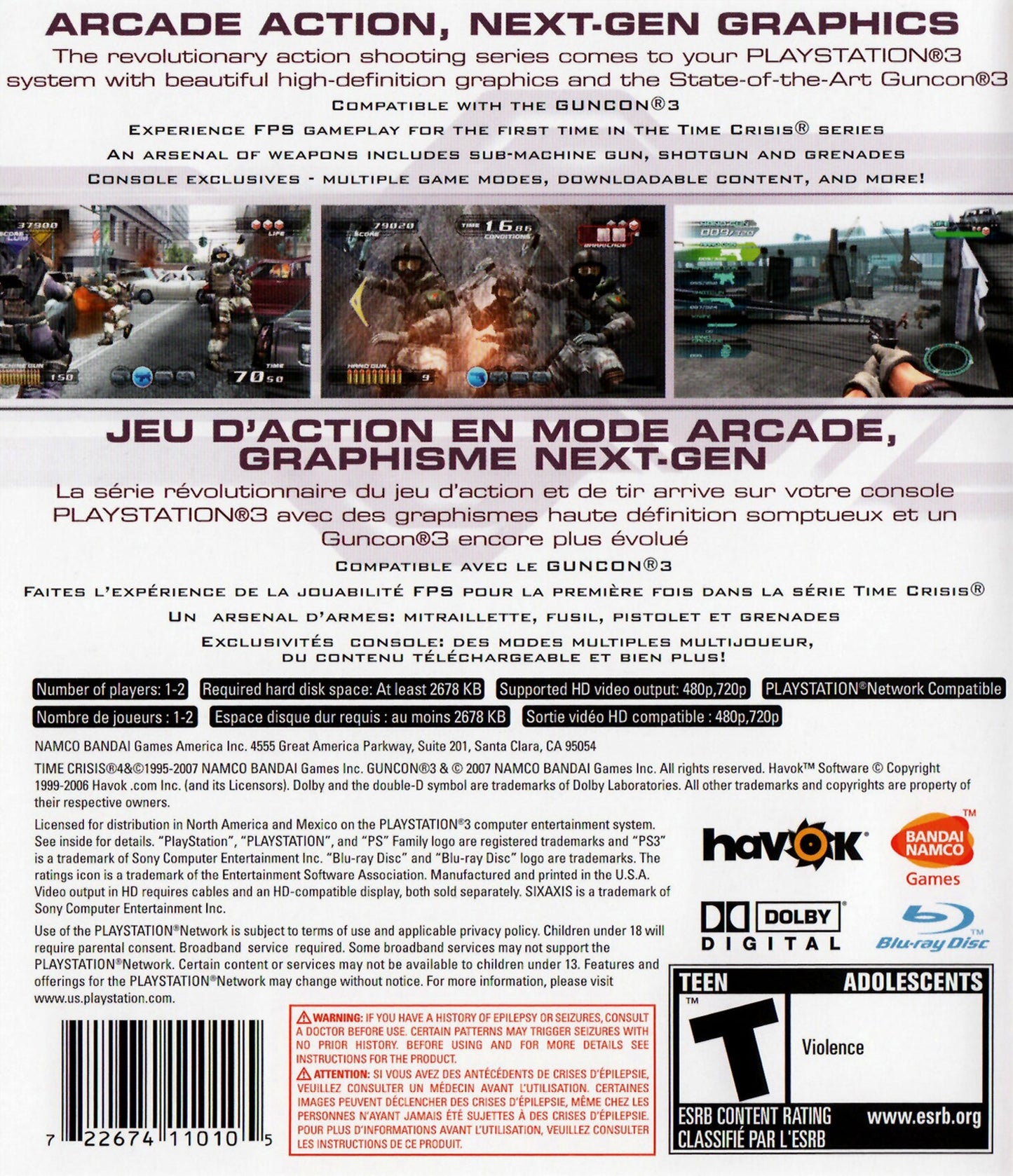 Time Crisis 4 Playstation 3