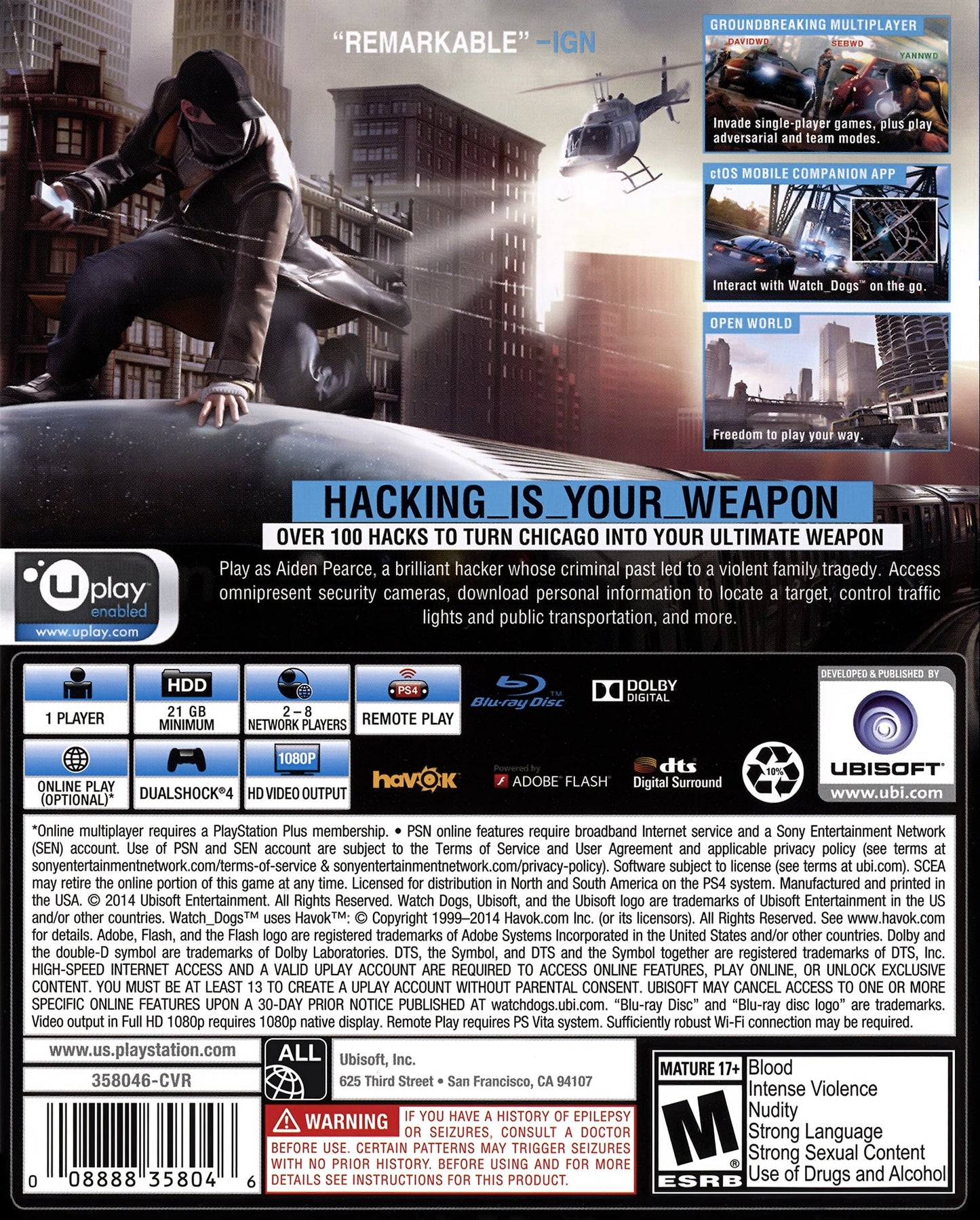 Watch Dogs Playstation 4