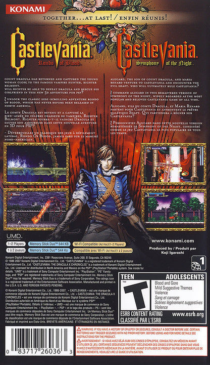 Castlevania Dracula X Chronicles PSP