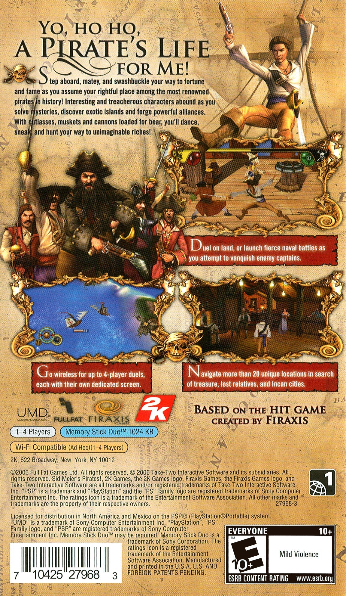 Sid Meiers Pirates Live the Life PSP