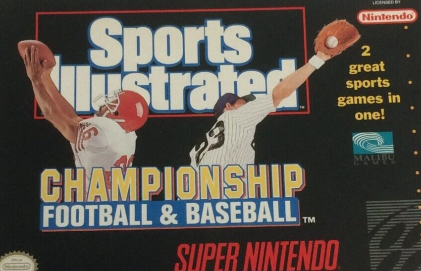 Sports Illustrated Championship Football & Baseball Super Nintendo