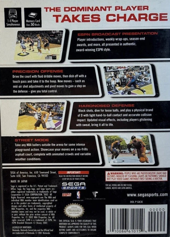 NBA 2K3 Gamecube