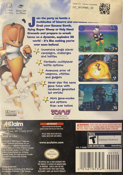 Worms 3D Gamecube