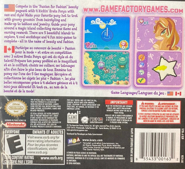 Bratz Ponyz Nintendo DS