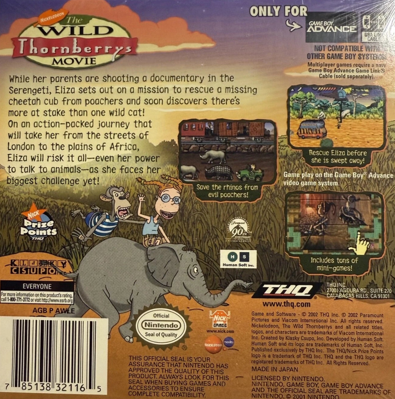 Wild Thornberrys Movie GameBoy Advance
