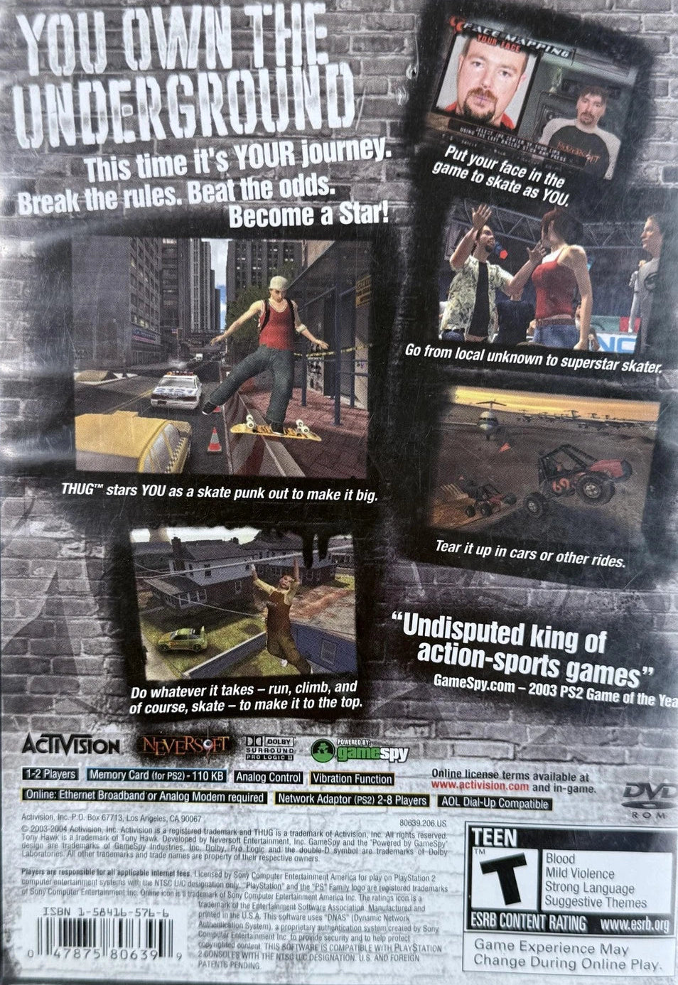 Tony Hawk Underground [Greatest Hits] Playstation 2