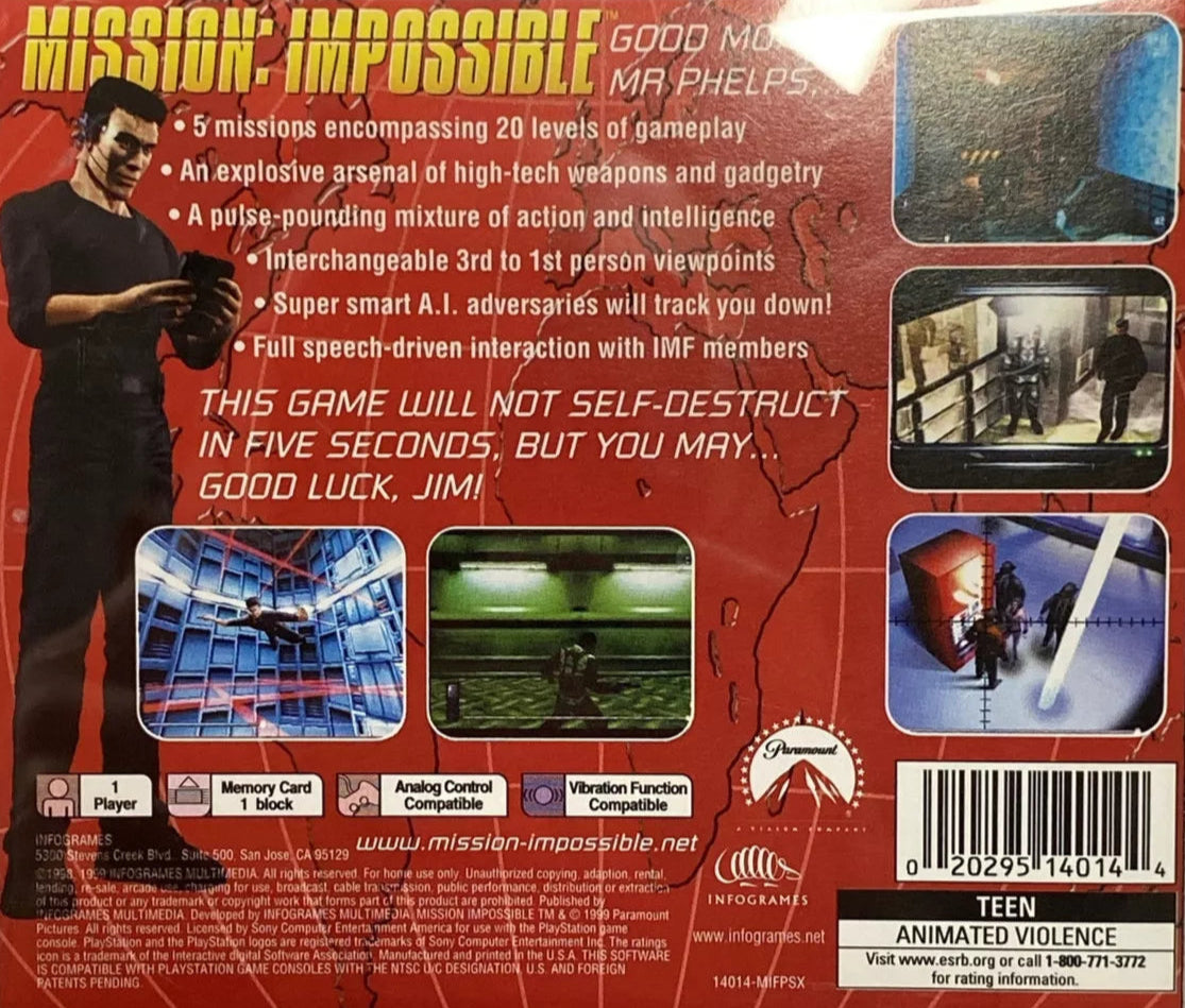 Mission Impossible Playstation