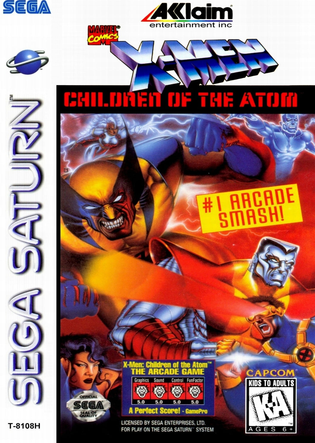 X-Men Children Of The Atom Sega Saturn
