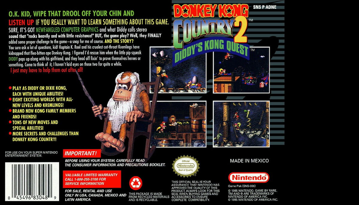 Donkey Kong Country 2 Super Nintendo