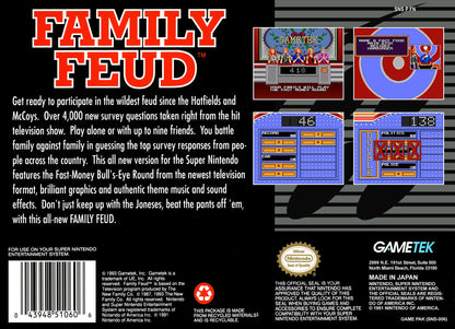 Family Feud Super Nintendo