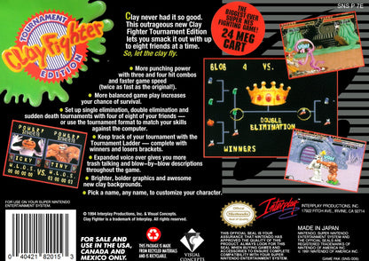 Clay Fighter Tournament Edition Super Nintendo