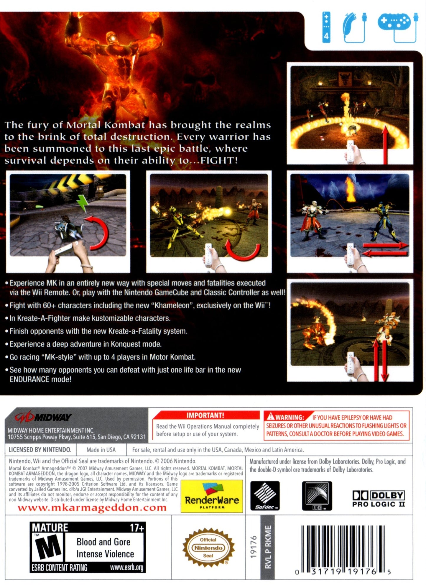 Mortal Kombat Armageddon Wii