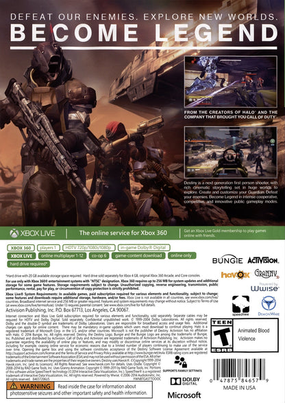 Destiny Xbox 360