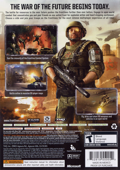Frontlines Fuel of War Xbox 360