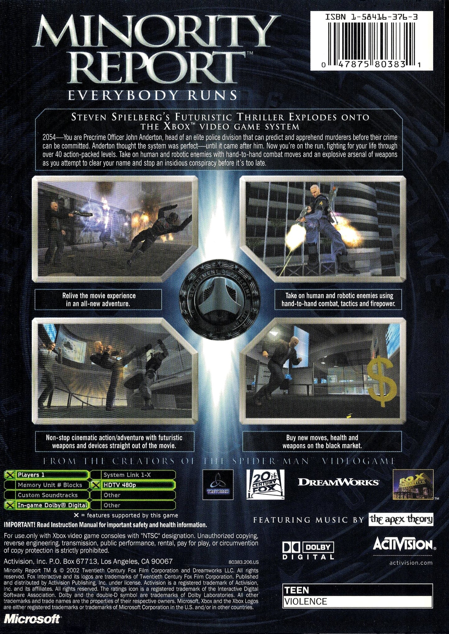 Minority Report Xbox