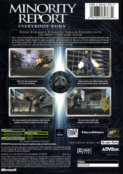 Minority Report Xbox