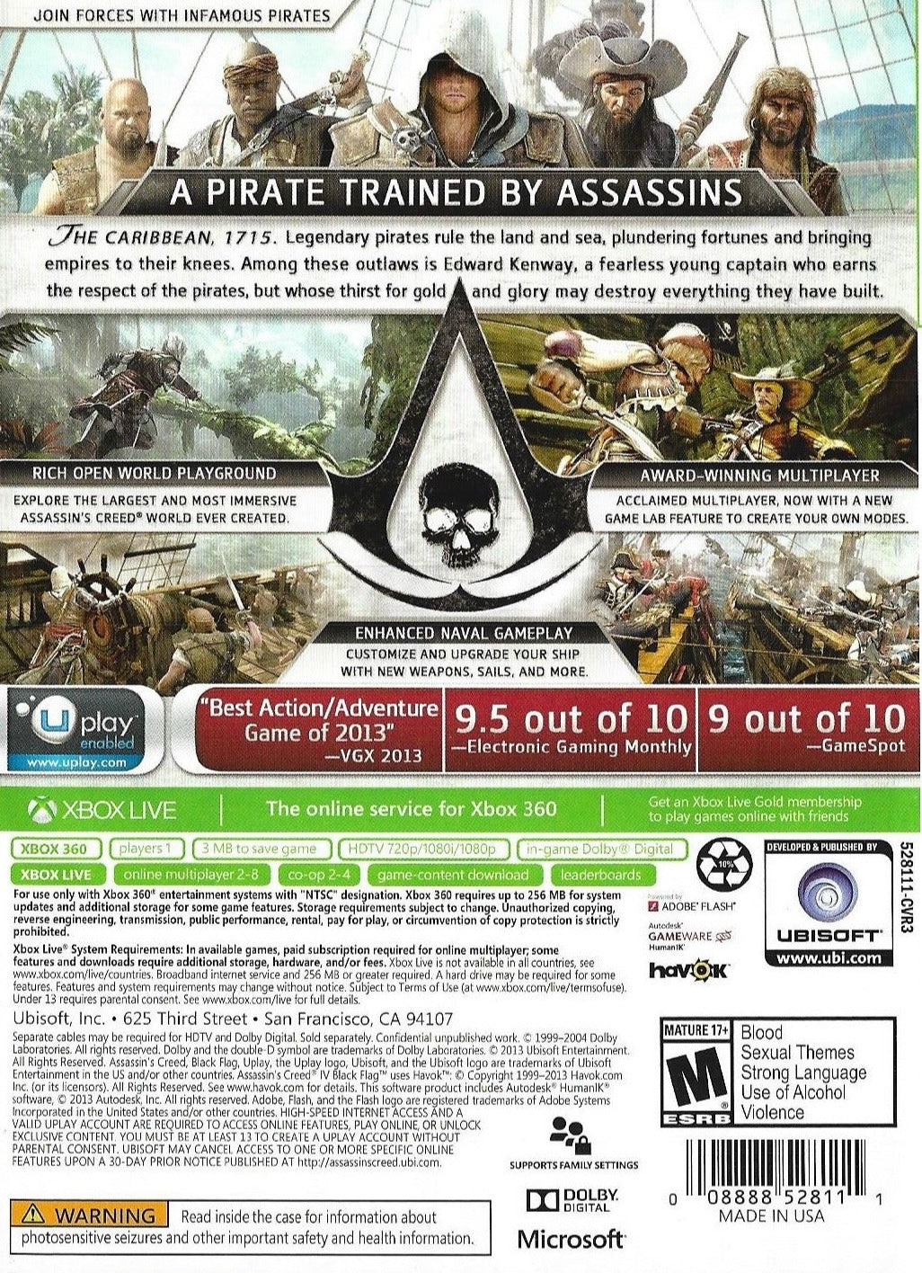 Assassins Creed IV Black Flag Xbox 360