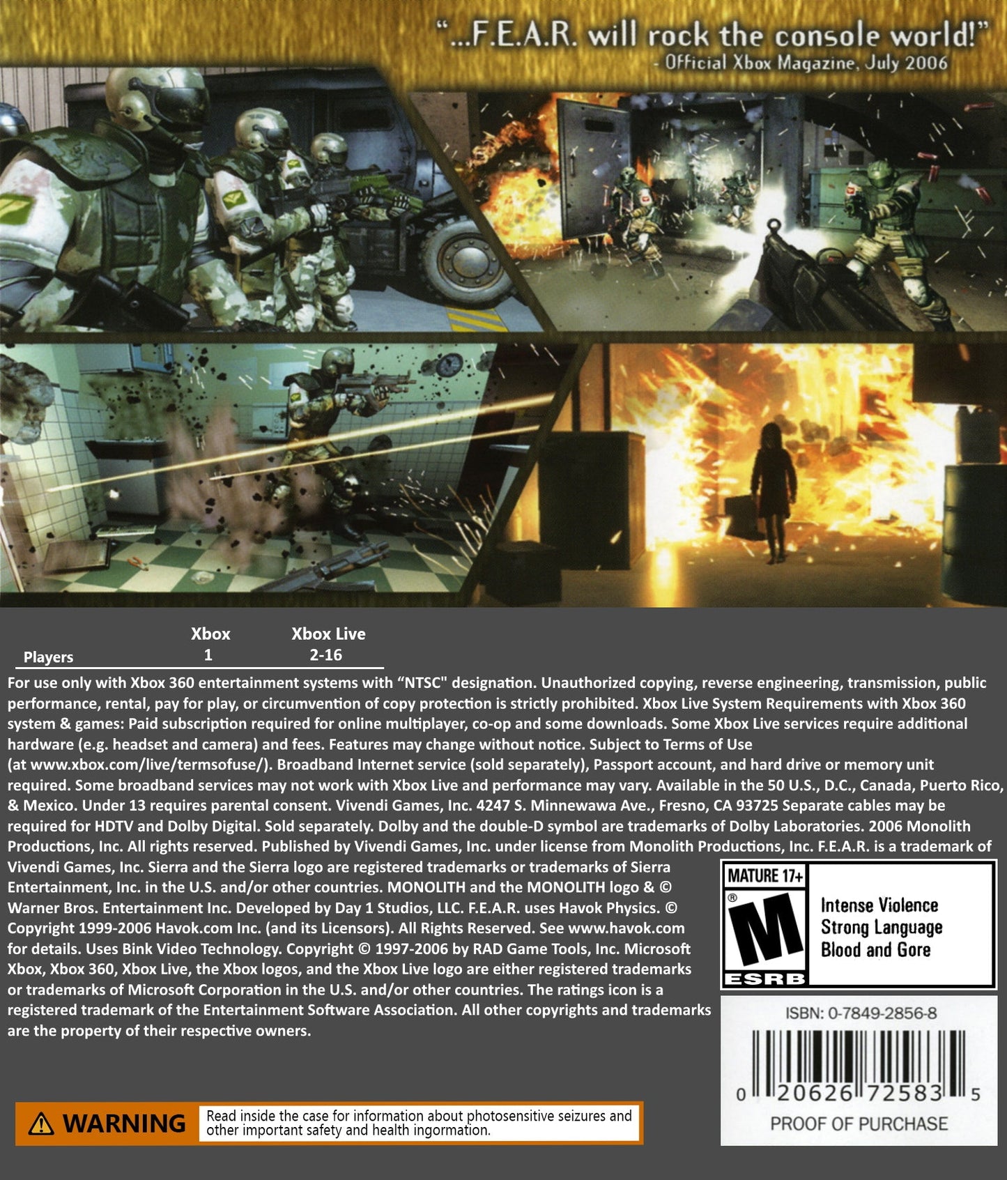 FEAR Xbox 360