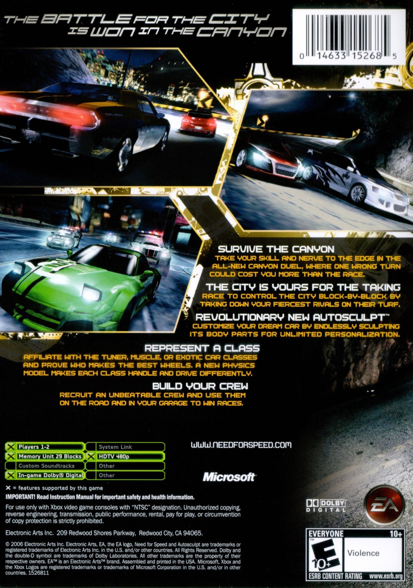 Need For Speed Carbon Xbox