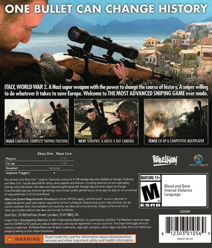 Sniper Elite 4 Xbox One