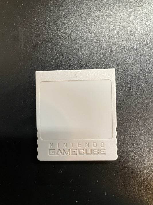 Gray Nintendo GameCube Memory Card 59 Blocks (DOL-008) GameCube