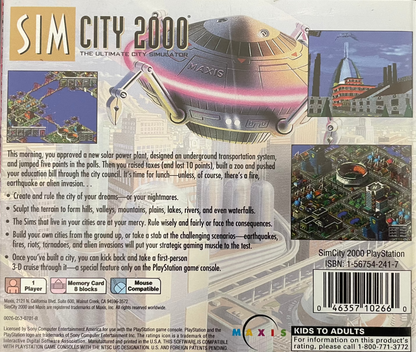 SimCity 2000 Playstation