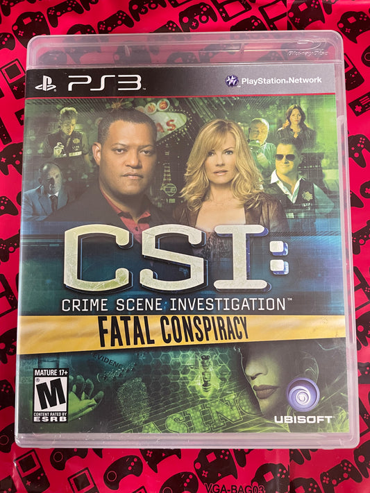 CSI: Fatal Conspiracy Playstation 3