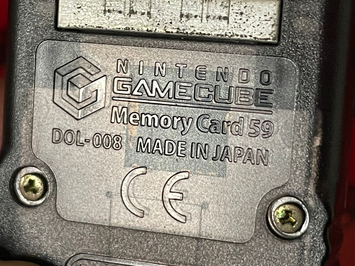 Clear Black Memory Card 59 Blocks (DOL-008) GameCube