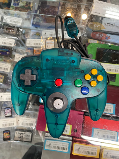 Ice Blue & Clear White Nintendo 64 System JP Nintendo 64