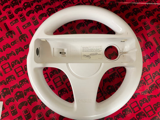 Nintendo White Wii Wheel RVL-024