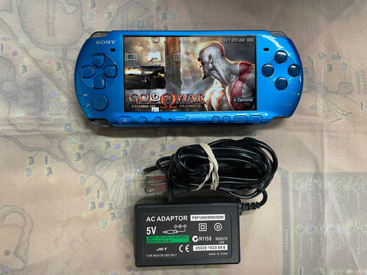 Vibrant Blue Sony JP PSP Console (PSP-3000)