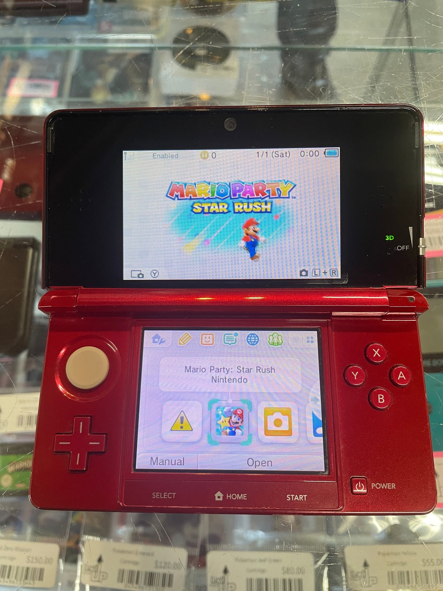 Flame Red  Nintendo 3DS Nintendo 3DS (CTR-001)