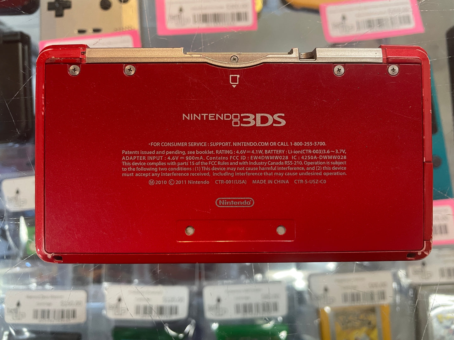 Flame Red  Nintendo 3DS Nintendo 3DS (CTR-001)