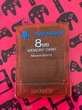 Load image into Gallery viewer, 8Mb Memory Card Playstation 2 Sony MagicGate Crimson Red
