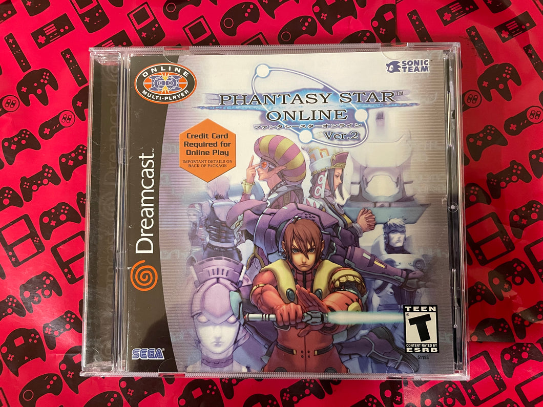 Phantasy Star Online Version 2 Sega Dreamcast
