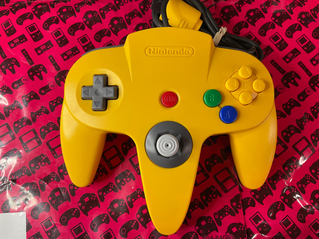 N64 Nintedo 64 Controller Yellow