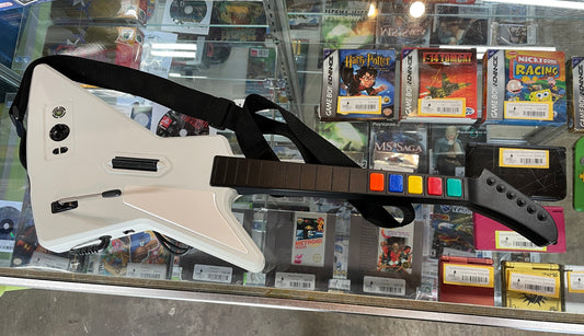 Guitar Hero X-Plorer Wired Controller Xbox 360 Red Octane Gibson Explorer MN#95157.805
